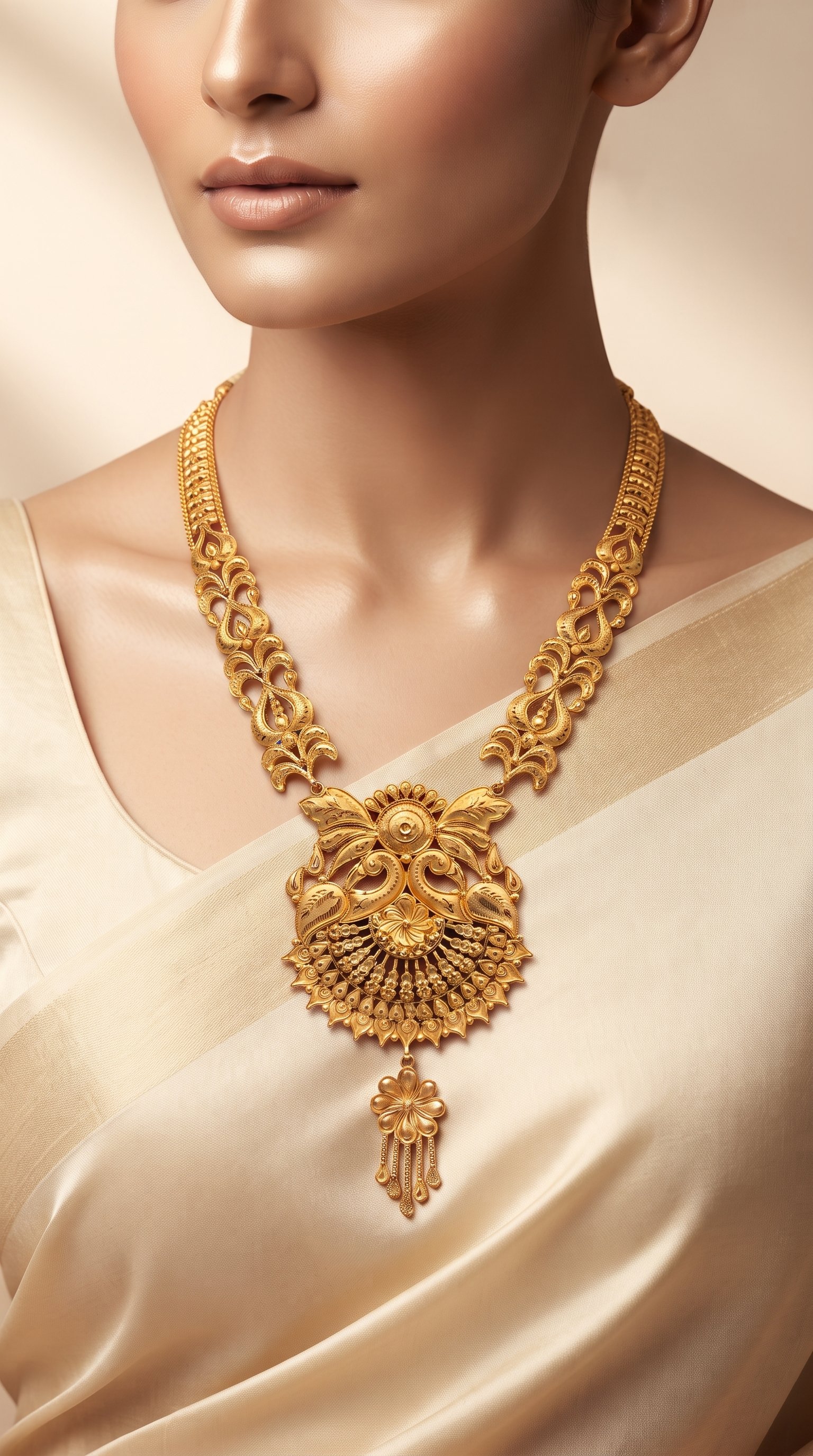 22K Gold Bridal Statement Necklace
