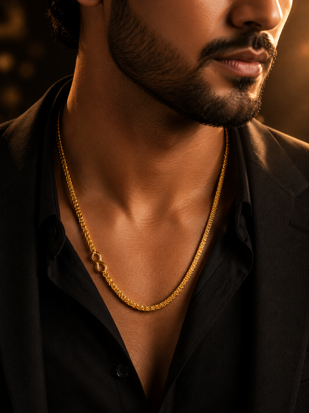 Square Link Gold Chain