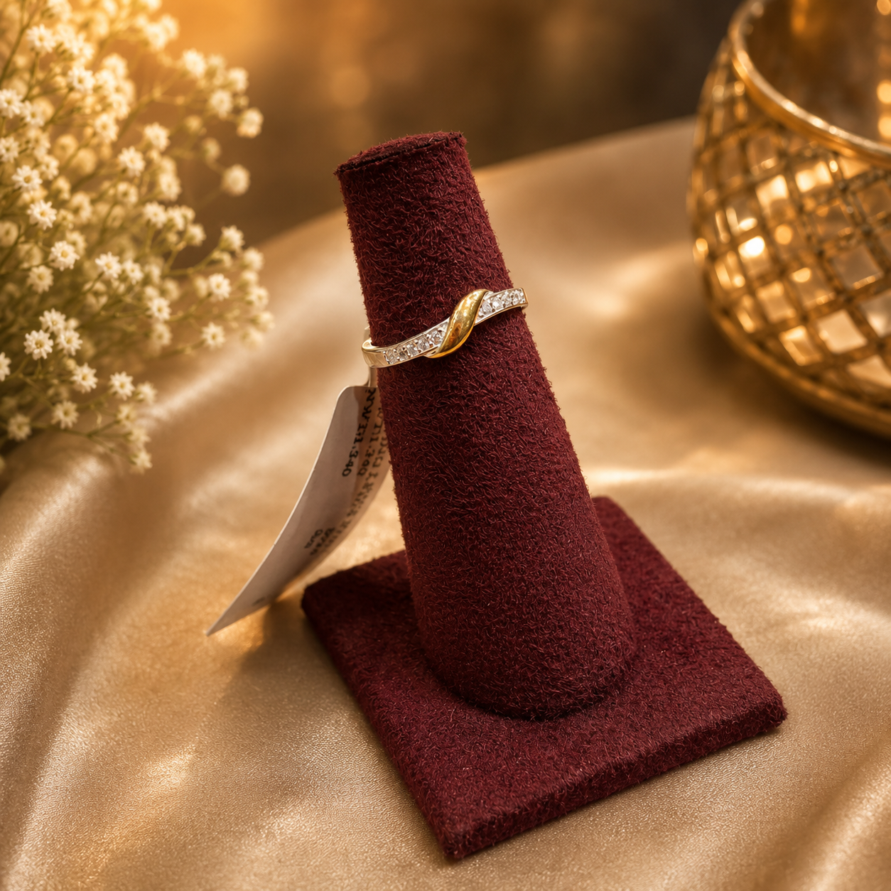 Two Tone Gold Diamond Ring for Women | Elegant Designer Ring